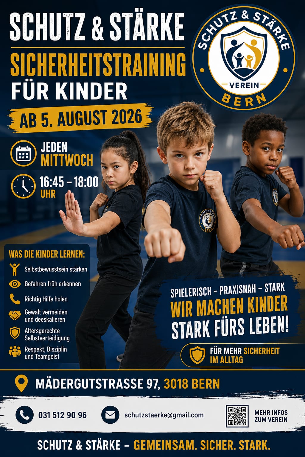 Flyer Sicherheitstraining für Kinder